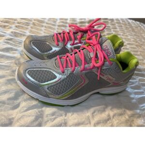 Womens Ryka Pink White Yellow Silver Size 9 Shoes‎